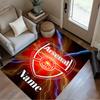 Arsenal Crest Personalized Name Carpet Suitable for Balcony Hallway Bedrooms Entryway Antislip Carpet Decorate Offices