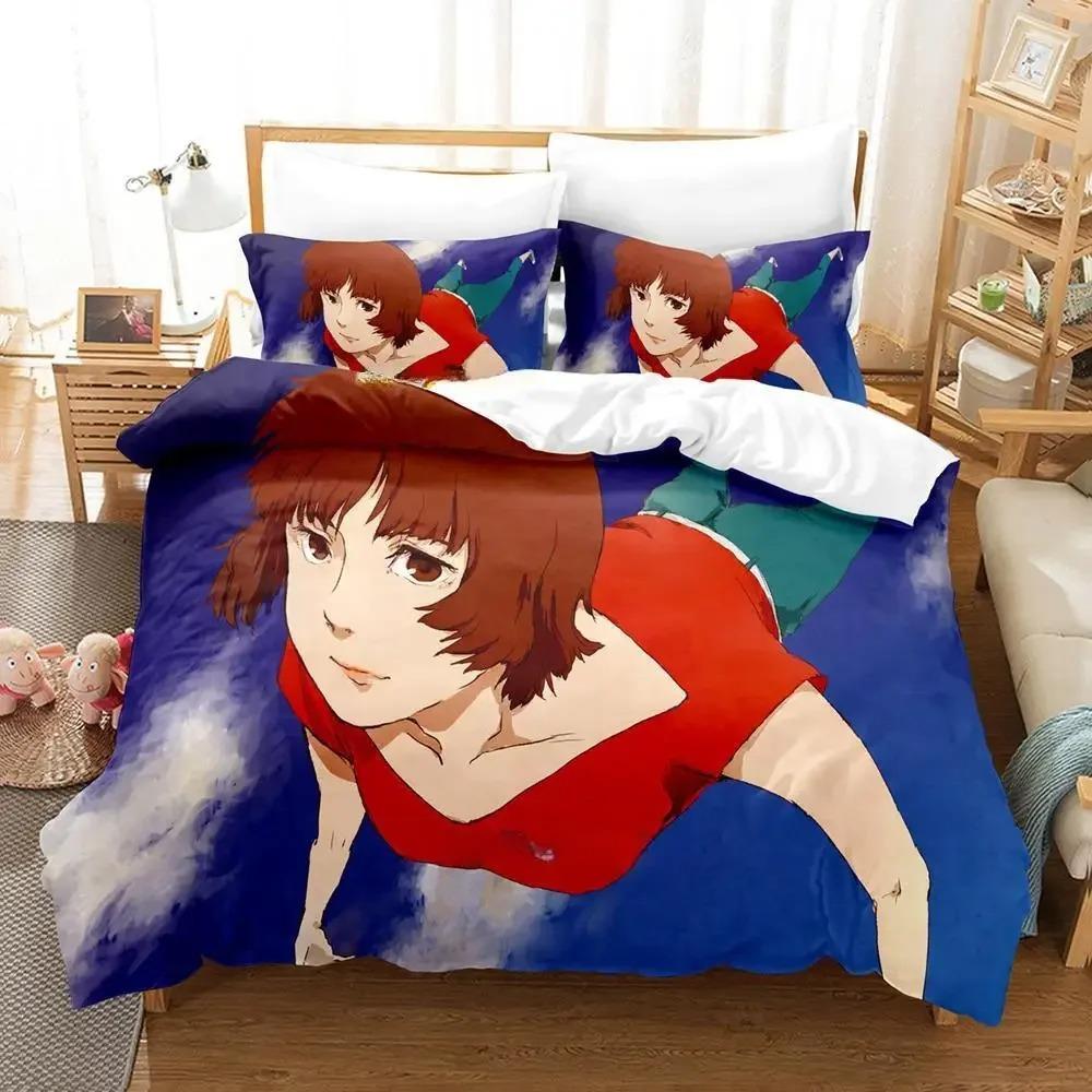Комплект постельного белья Anime Paprika Single Twin Full Queen King Size Bed Set Adult Kids Bedroom Duvet cover Sets Anime Bed Sheet Set
