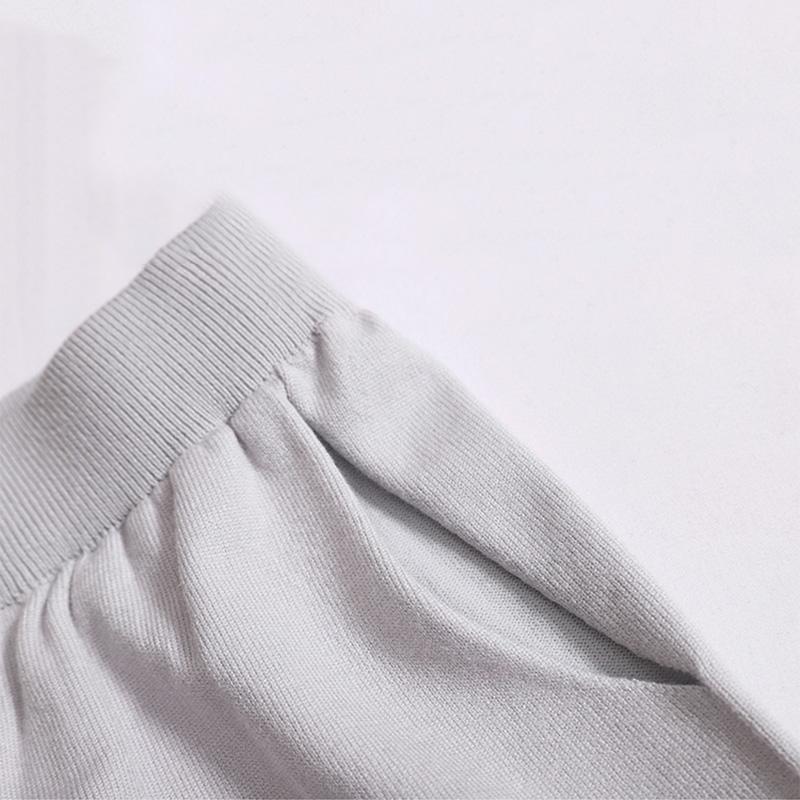 Женский повседневный осенний комплект из двух предметов, свободный контрастный цвет, отложной воротник, длинный рукав, широкие брюки с карманами, трикотажный костюм