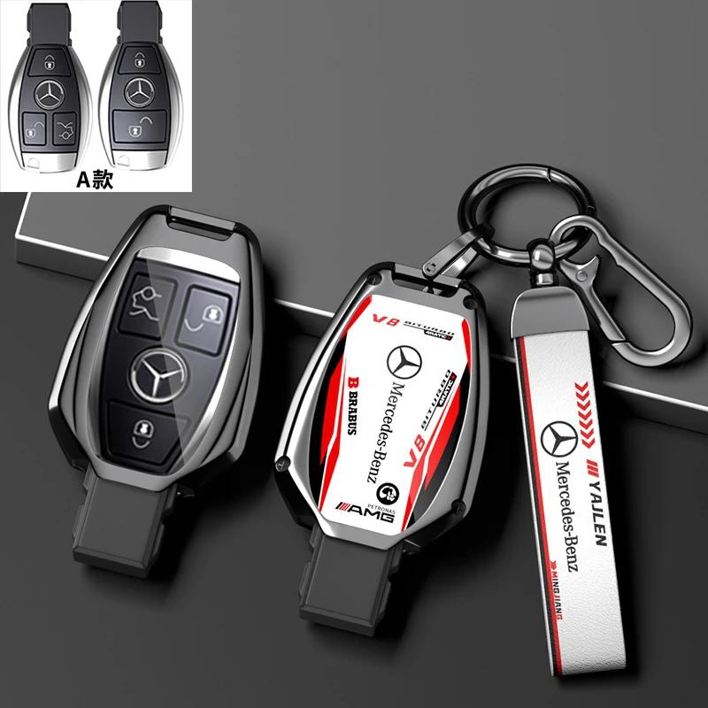 Для Mercedes Benz C E S Класса GLC W206 W223 W214 E300 C260 C300 S450 S500 S400 Чехол-брелок для ключа автомобиля Держатель Брелок