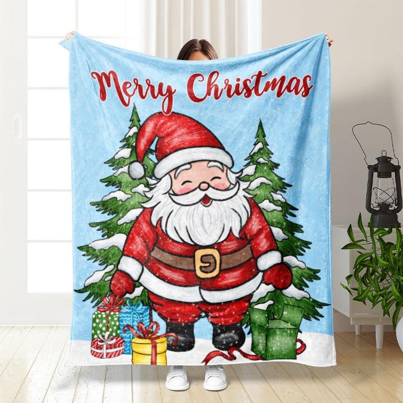 Осенние и зимние одеяла, утолщенные фланелевые простыни, одеяла из ягненка Санта-Клауса, коврики татами, одеяла, одеяла