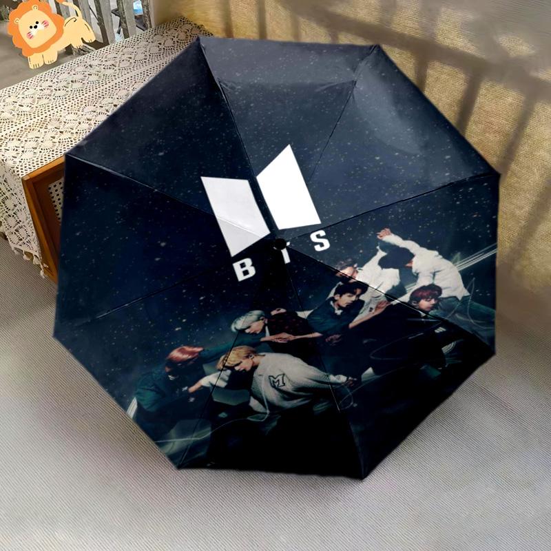 Come Back BTS Folding umbrella travel Umbrella outdoor printing Sun umbrella