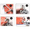 Manual Eyelet Pliers Leather Fabrics Tarpaulins EyeletPliers Set with 300PCS Diameter 10MM Eyelets