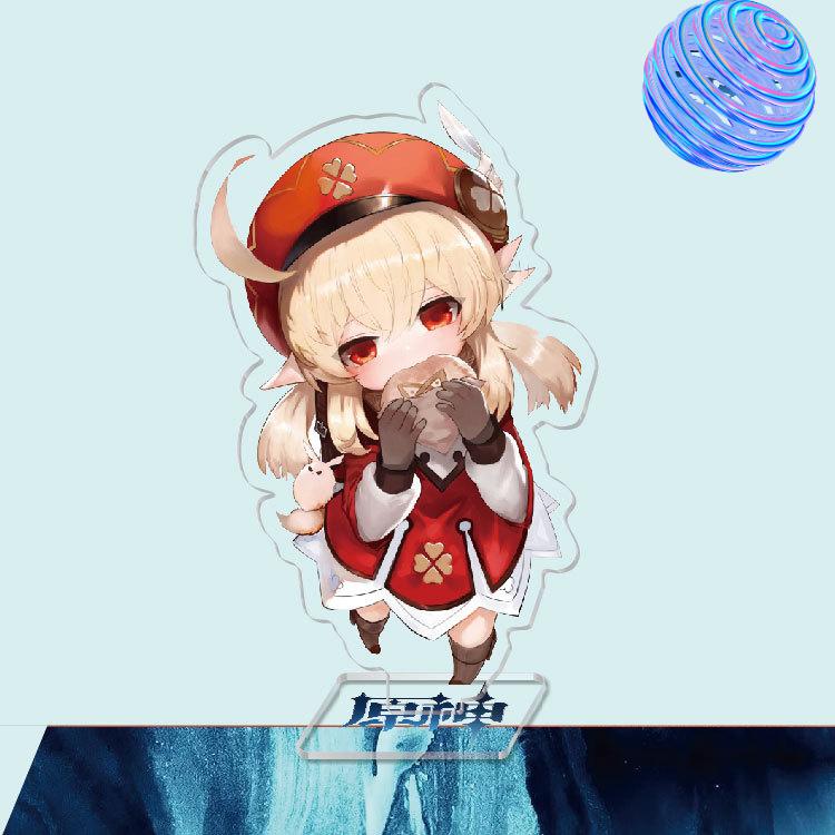 Anime Game Genshin Impact Peripheral Acrylic Cosplay Character Hero Theme Stand Acrylic Figure Stand Model Plate Desk Decor Ornament Gift