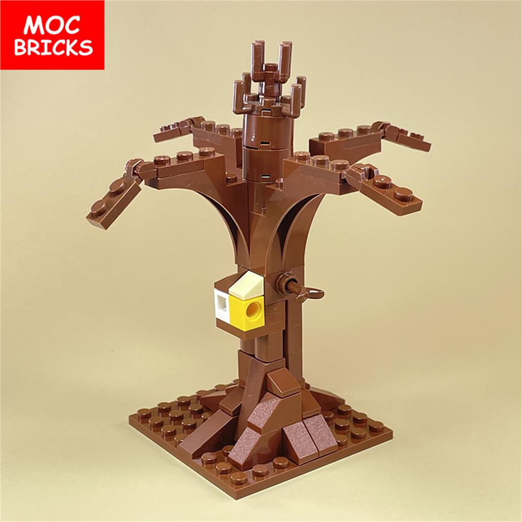 MOC Кубики Хэллоуинская тыква скорпион Зомби Лицо Головной убор Скелет Призрак Кровь Могила DIY Строительные блоки Игрушка для мальчиков