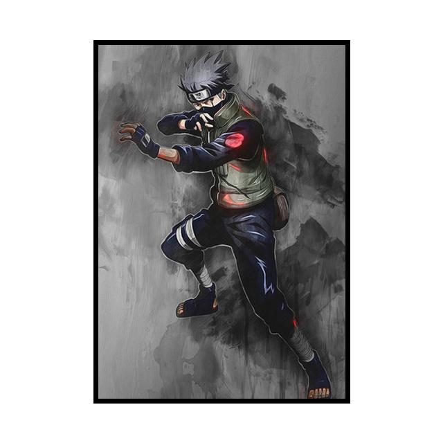 Наруто аниме постер Саске Какаши персонажи декоративные картины детская комната настенные художественные принты современный домашний декор подарок на день рождения без рамки