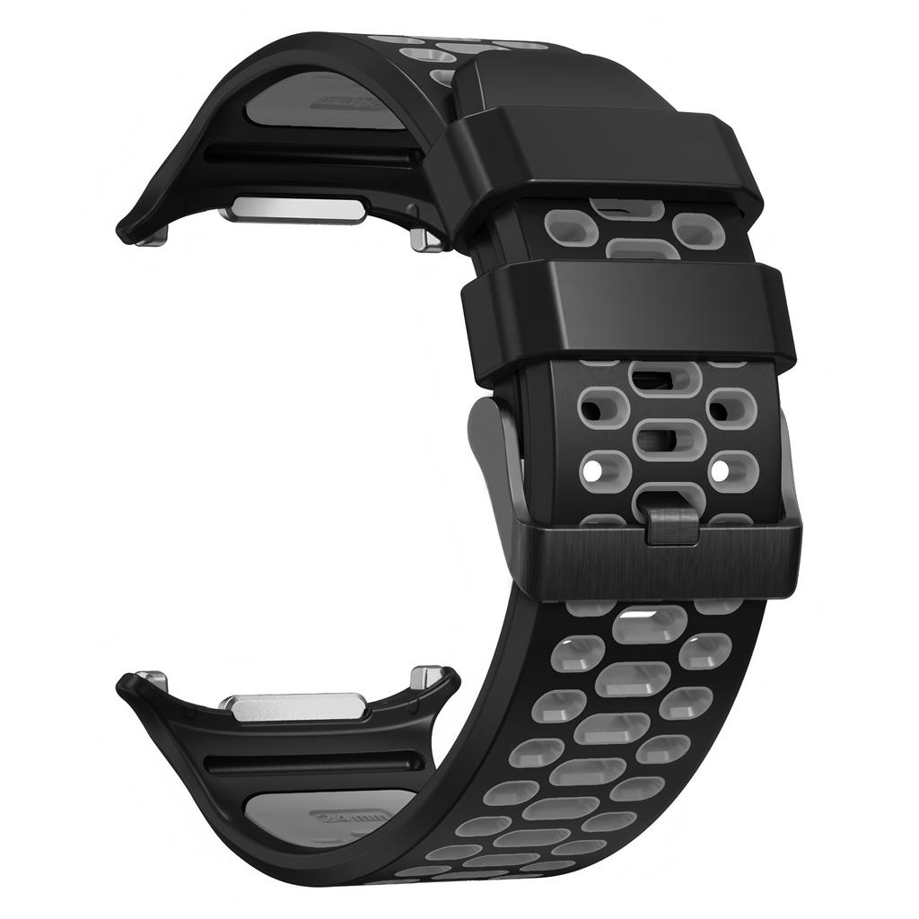 Спортивный двухцветный дышащий силиконовый ремешок для Samsung Galaxy Watch Ultra 47 мм Браслет для Samsung Watch Ultra Браслет на запястье