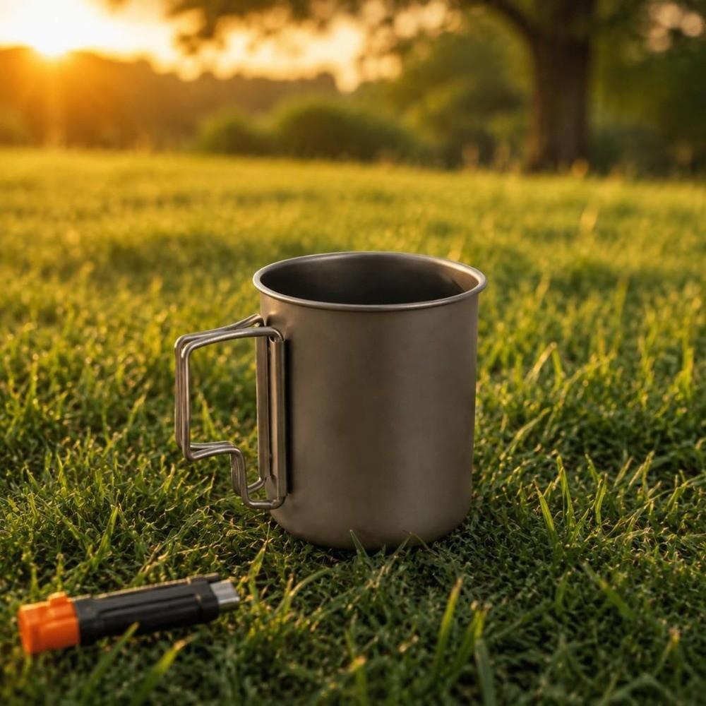 Lightweight Travel Coffee Mug Durable Outdoor Drinkware Reusable Camping Cup  Picnic
