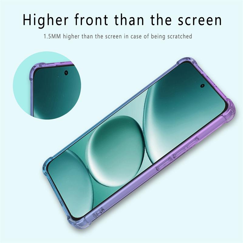 Градиентный TPU чехол с подушкой безопасности для Xiaomi Poco M8 Pro 5G Защитный противоударный чехол Fundas Coque Capa
