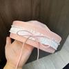 Y2k Navy Hat Bow Lace Berets Cute Sailor Caps  Women
