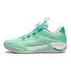 Баскетбольные кроссовки Li Ning Kids с логотипом и буквами, нескользящие, износостойкие, с низким верхом, детские баскетбольные кроссовки прозрачно-водно-зеленого цвета YKBU075-5