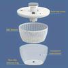 1.59gal Large Capacity Salad Spinner with Vegetable Chopper, Drain Basket, Bowl & Colander - Multifunctional Lettuce Spinner for Fruits & Vegetables