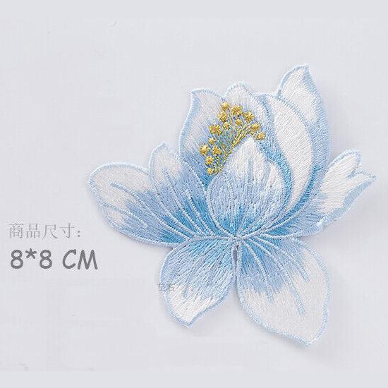 1 упаковка, аппликация в виде розы, нашивка в виде розы, вышивка лотоса, железная нашивка, аппликация, значок, тканевая наклейка, железная нашивка, швейные аксессуары