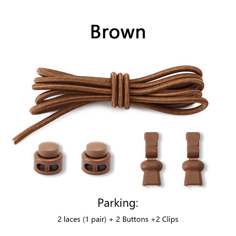 1 пара эластичных шнурков для кроссовок, шнурки для обуви без завязывания, унисекс, быстрые шнурки, круглые резинки, ленивые шнурки, спортивные шнурки