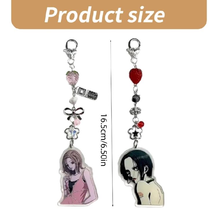 Аксессуар для телефона из акрилового сплава, Мобильная цепочка-украшение, Легко носить, Шарм, Подвеска для сумки для модной молодежи