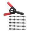 41PCS Rivet Adapter Set Plastic Rivet Gun Riveting Tool Hand Riveter Suitable For Automotive