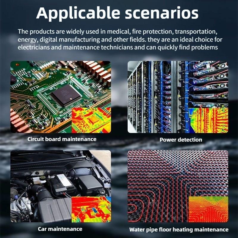 ZT-R01 Высокоточный тепловизионный мультиметр 2-в-1 Многофункциональный детектор теплого пола Высокоточный термометр