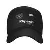 Модная бейсболка Klipsch с изогнутым козырьком Джинсовая кепка-дадка Унисекс