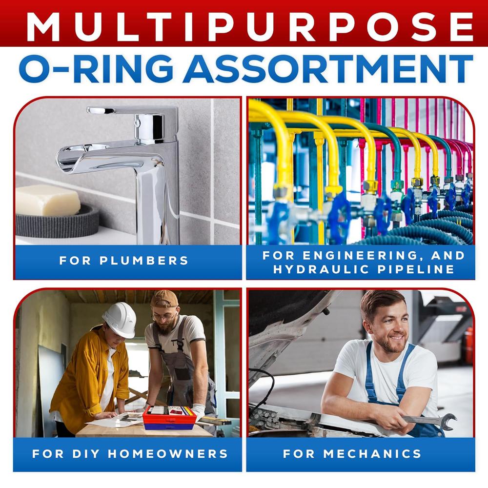 419/225 шт. набор резиновых уплотнительных колец Buna-N уплотнительные кольца для замены 32 метрических размера для ремонта сантехнических кранов