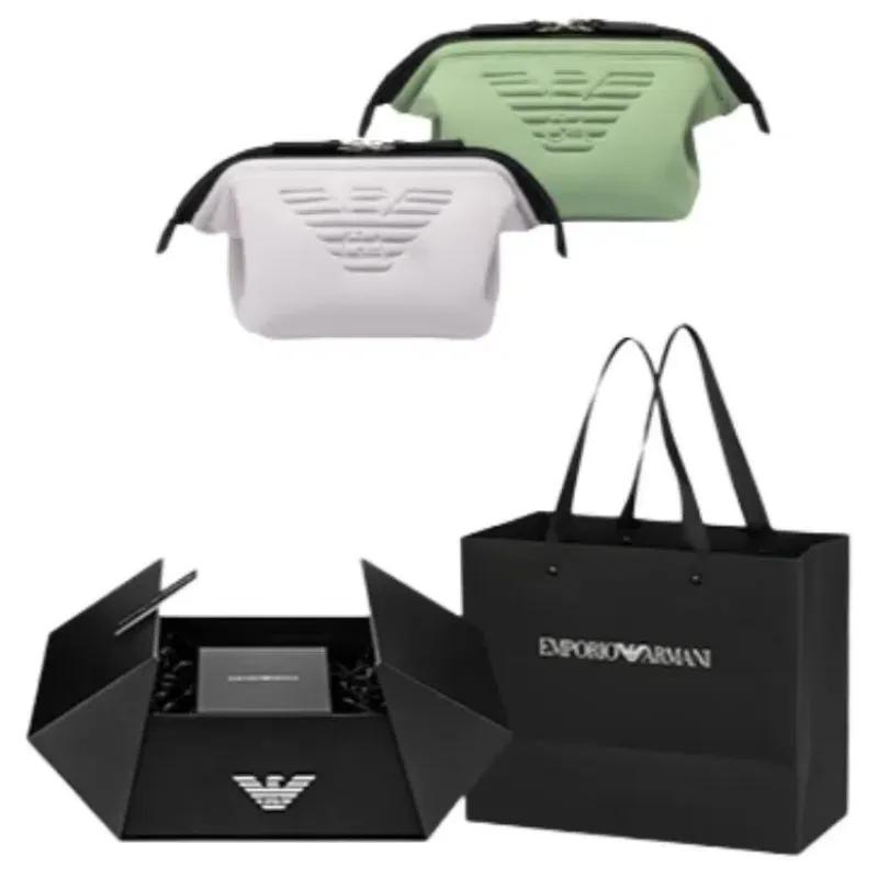 EMPORIO ARMANI Black Warrior Collection Pilot Collection Wrist Watches Quartz Movement Stainless Steel Strap Black Dial (Unisex)