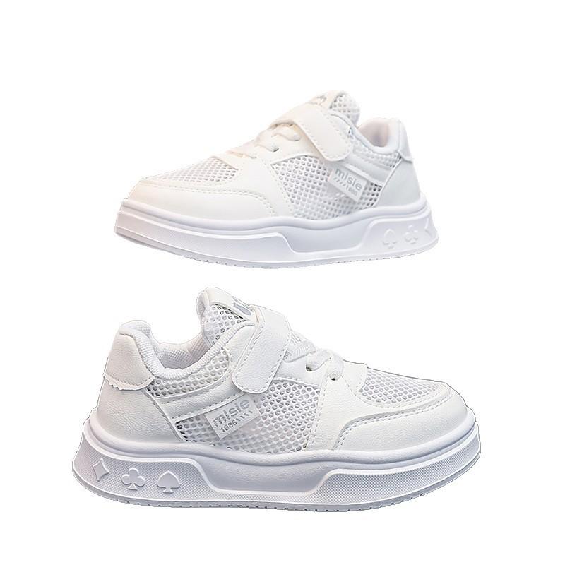 Girls shoes single net shoes new summer hollow breathable children's sports board shoes girls white shoes princess shoes