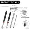 4/8 Pcs Magnetic Pickup Tool Telescoping Magnetic Grabber Tools 1.5/3/10/15LB Capacity Stainless Steel Extendable Magnet Stick