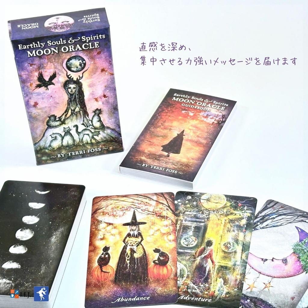 Оракул Карта Английская Аффирмация Гадание Души Духи Луна IIJ [Земной и Оракул] [Подлинный]