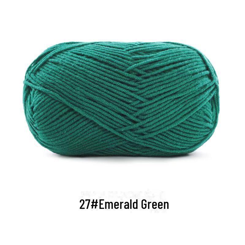 4-х ниточная пряжа из гребенного хлопка для кукол ручной работы, 40 г молочного хлопка, набор материалов для кукол своими руками