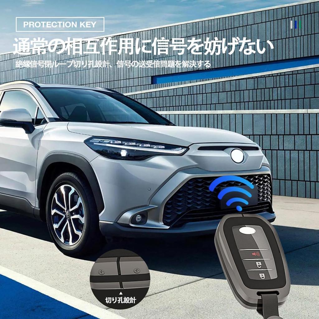 Sienta Car Key Case/Card Key Cover | Compatible with Keychains, Easy Operation, 360° Protection