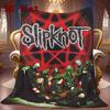 Slipknot 2D Flat Pattern Flannel Blanket High quality All Seasons Warmth and Comfort Perfect for Christmas Gifts.