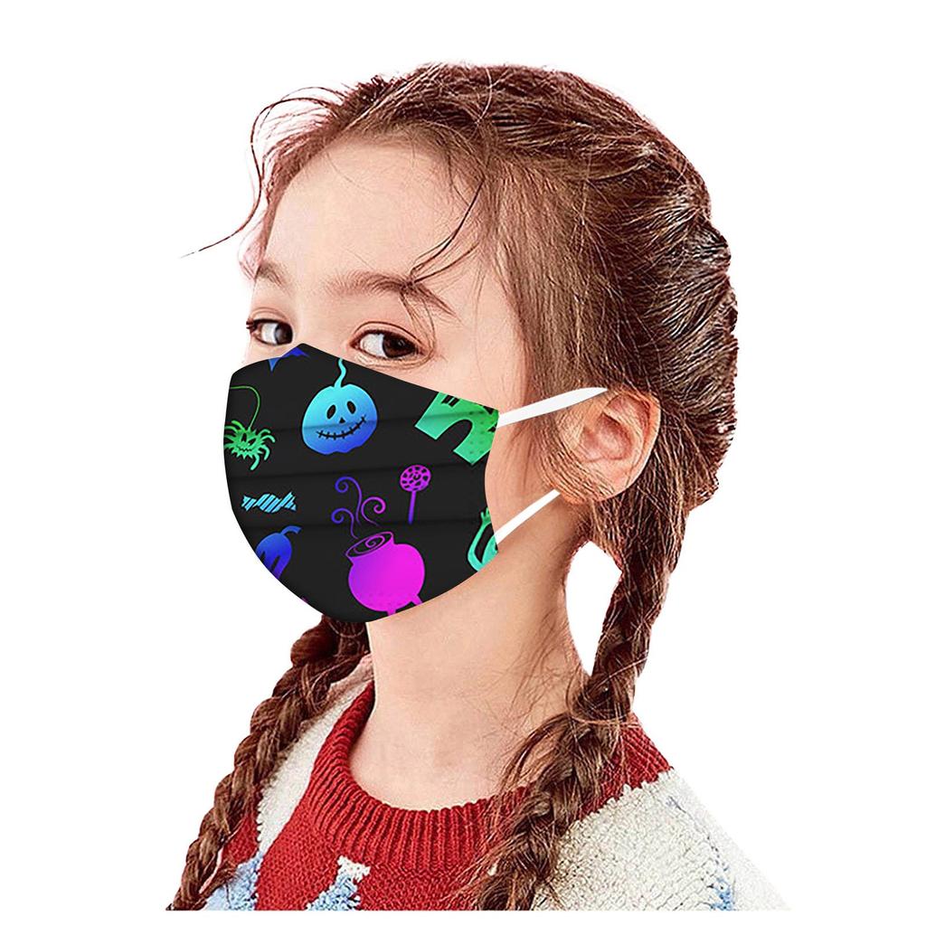Children's Cartoons Halloween Mask Disposable Face Mask Ear Loop 10PCS