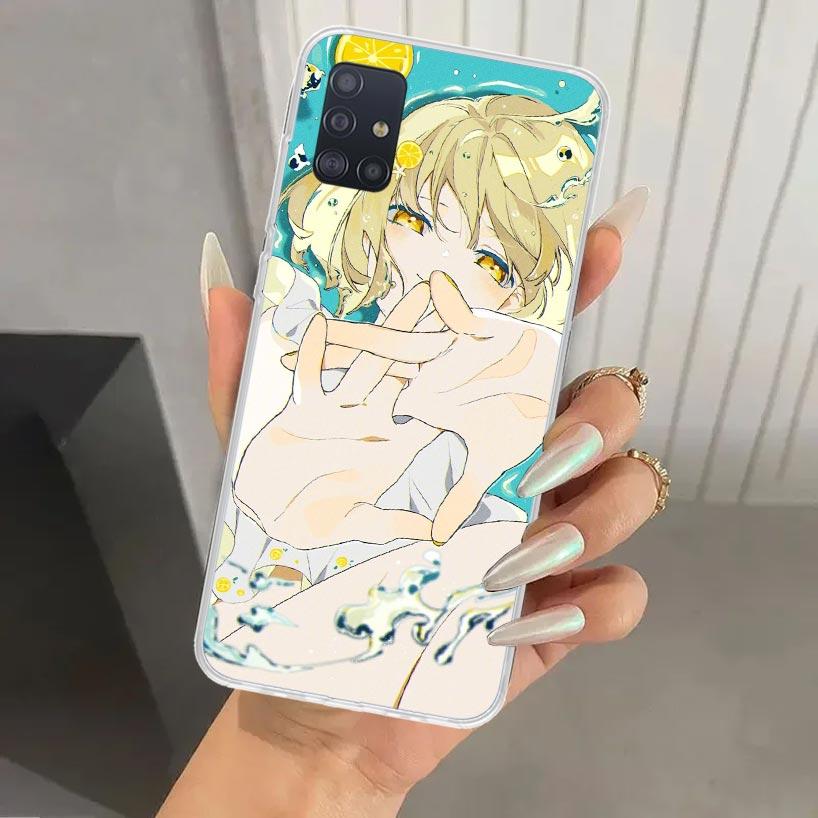 Милый Аниме Девушка INS Чехол для Телефона для Samsung Galaxy A52 A32 A22 A12 A02S A50S A30S A10S Note 20 Ultra 10 Plus S10 A31 A20 A71 A72