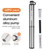 WEST BIKING 130Psi Portable Bicycle Pump With Pressure Gauge Presta Schrader Valve Pump For Ball Road MTB Tire Bike Cycling Pump