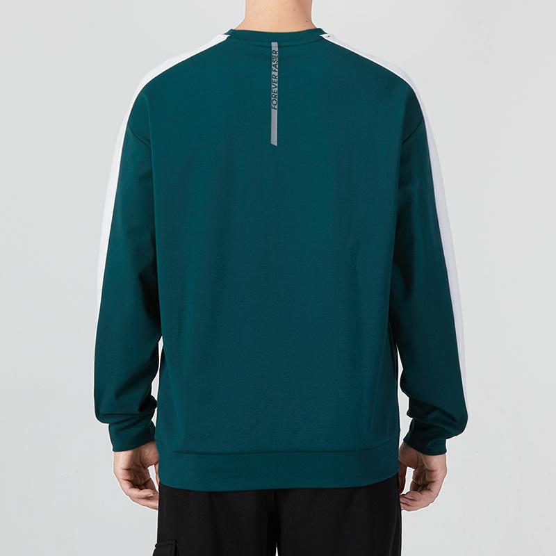 Puma New Suit Crew Color Block Sports Casual Loose Sweatshirt Unisex Tops Green 538830-38