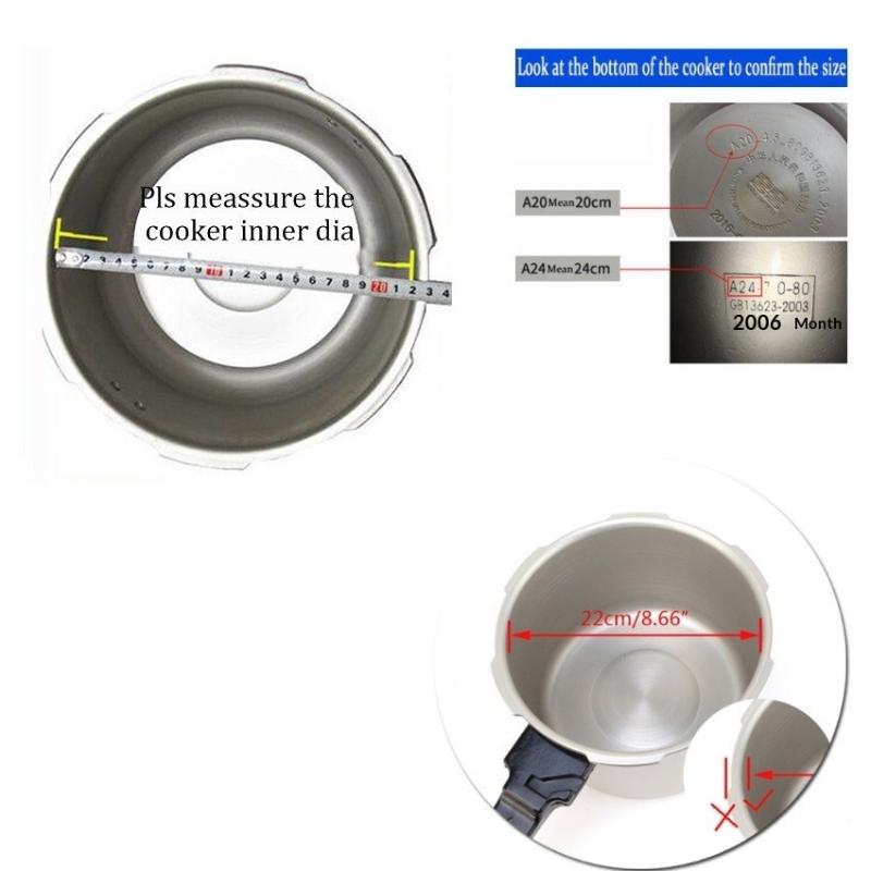 18-30CM BPA Free Silicone Pressure Cooker Sealing Ring Heat Resistant Leak Proof for Home Kitchen Cooking Accessories