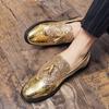 Fashion Luxury Brand High Quality Gold Tassel Loafers Shoes Men Soft Comfortable Mens Wedding Thick Sole Casual Shoes Men's Brogue Shoes