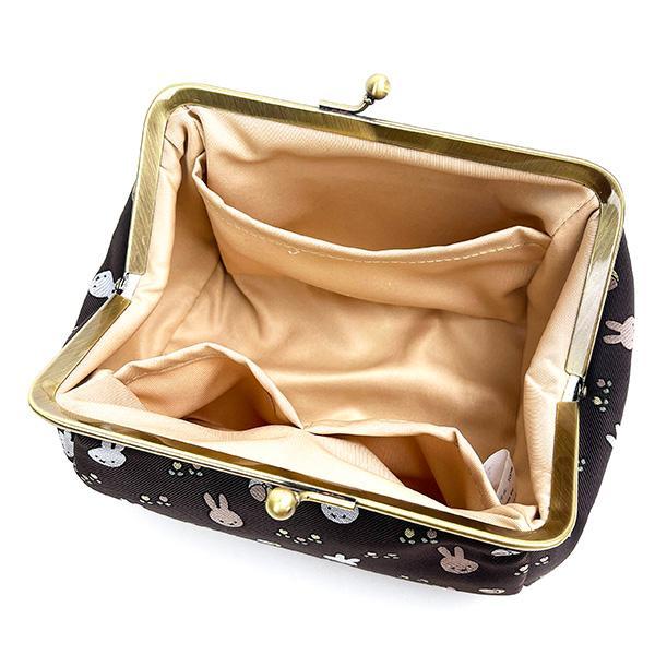 Miffy Jacquard Clasp Pouch, Ball Pattern, Brown, Coin Purse