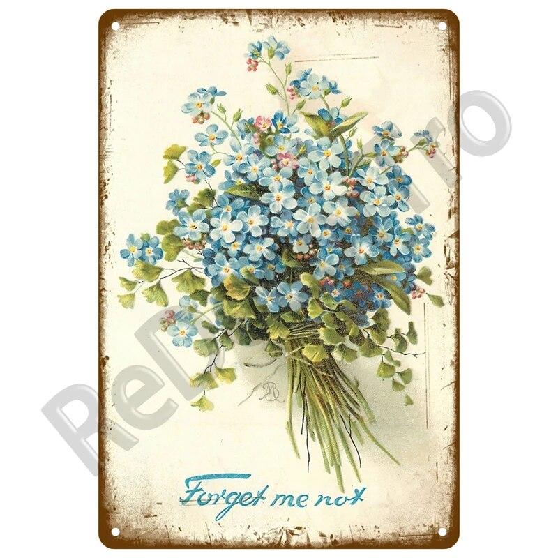 Gardening Flowers Vintage Metal Sign Funny Plants Retro Sign Home For Garden Outdoor Wall Decor Home Sweet Tin Sign Farm Birds