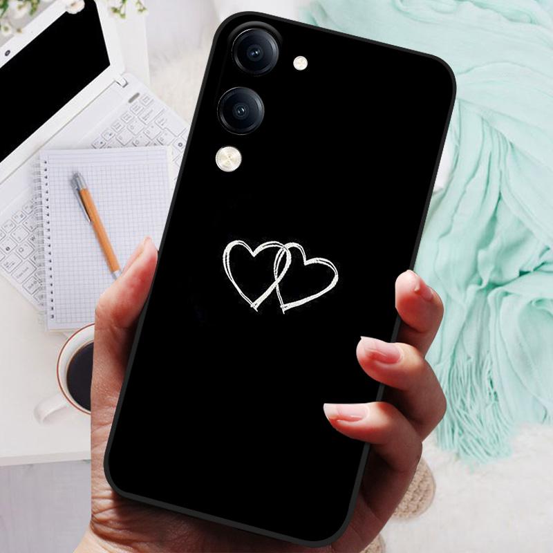 2025 Защитный чехол для Vivo Y04 4G Чехол Y 04 Черная крышка Лев Волк Силиконовые Мягкие Задние Чехлы Для Vivo Y29S 4G Y 29S Чехол для телефона