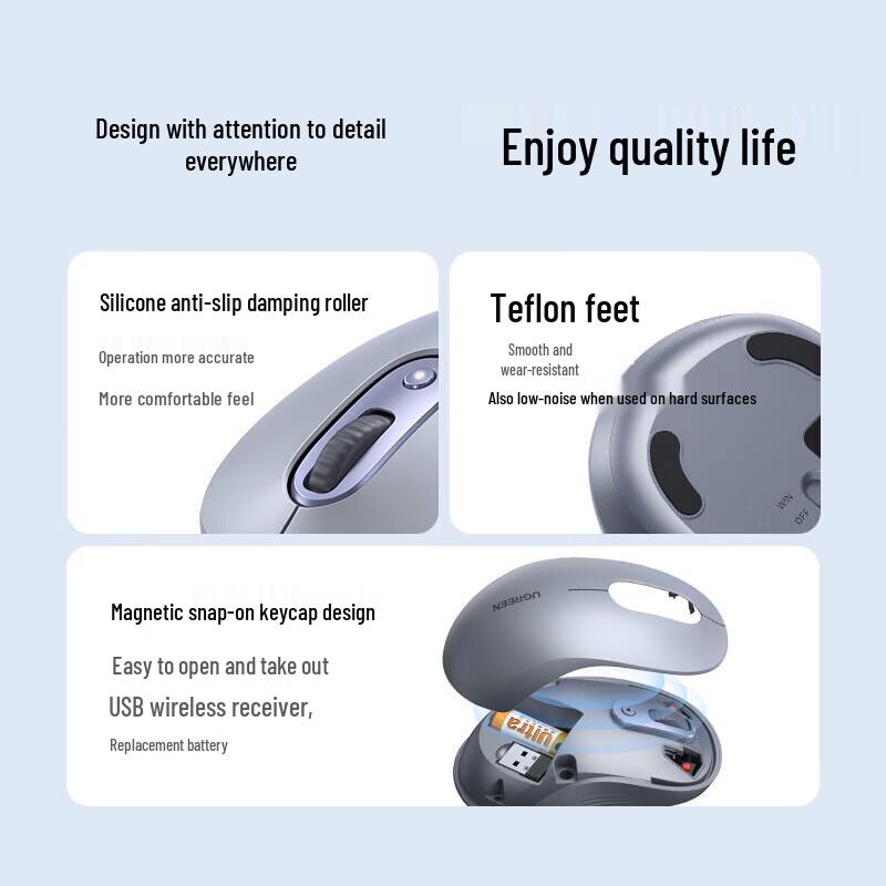 UGREEN M556 Dual Mode Wireless Bluetooth Silent Mouse