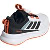 Adidas FORTARUN 4.0 Abrasion Resistant Low Top Kids' Running Shoes White Black Kids' Sneakers HP3585