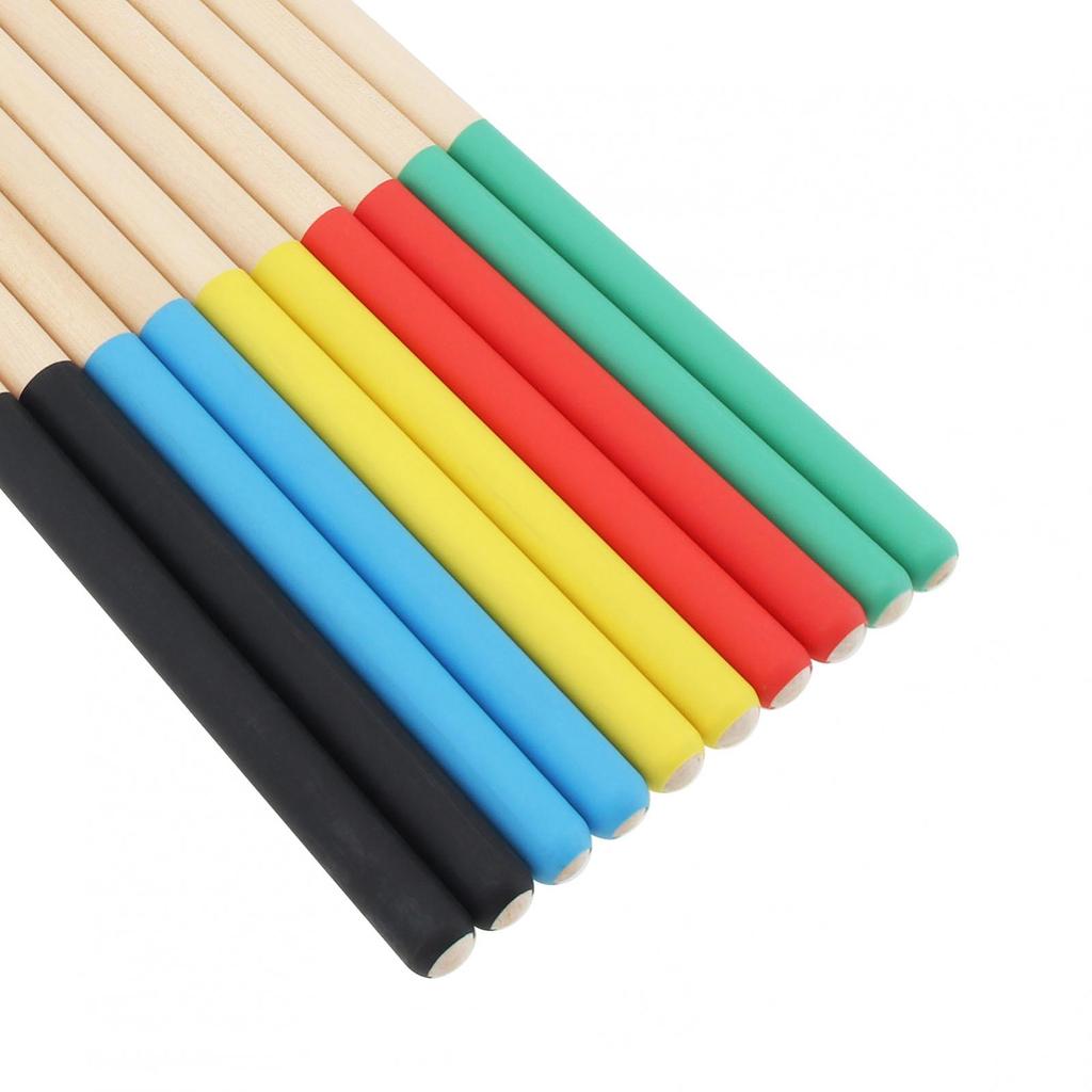 2pcs 7A Drum Sticks Non Slip Multiple Color Maple Musical Instruments Drumsticks Wood Drum Stick for Kids Students / Beginners