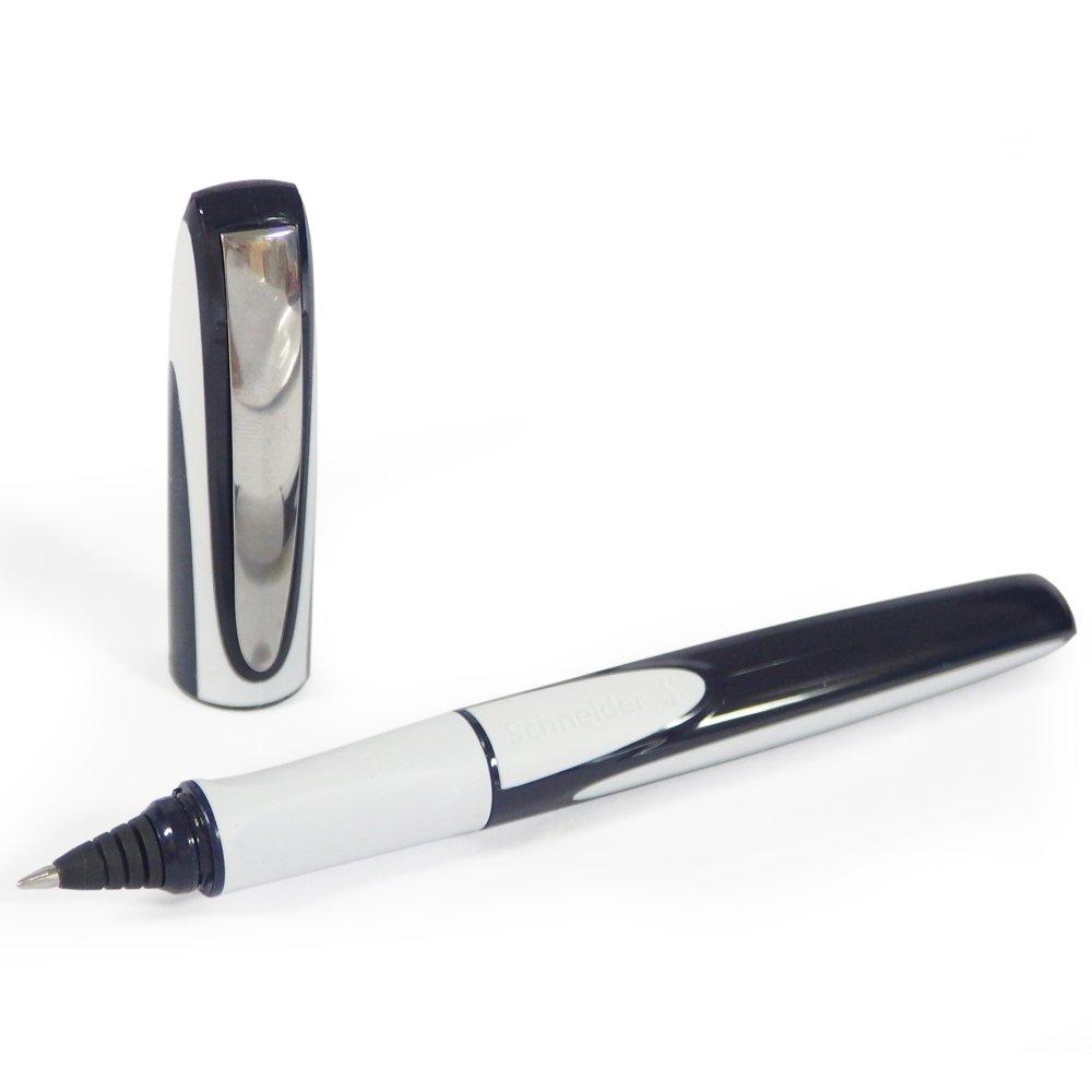 Schneider Ray Series Rollerball Nib Ink Body RYRB187803 Pen, Size Medium, Color Black, Color Blue/Light Gray,