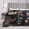 Jensen Ackles Super Warm Blanket Dean Winchester  Students Plush Bedding Throws Print Couch Chair Flannel Bedspread Sofa Cover