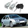 1 Pair Front Left Right Door Lock Barrel with 2 Keys for VW GOLF IV MK4 BORA POLO 9N FOX 5Z1 SKODA FABIA Exterior Parts