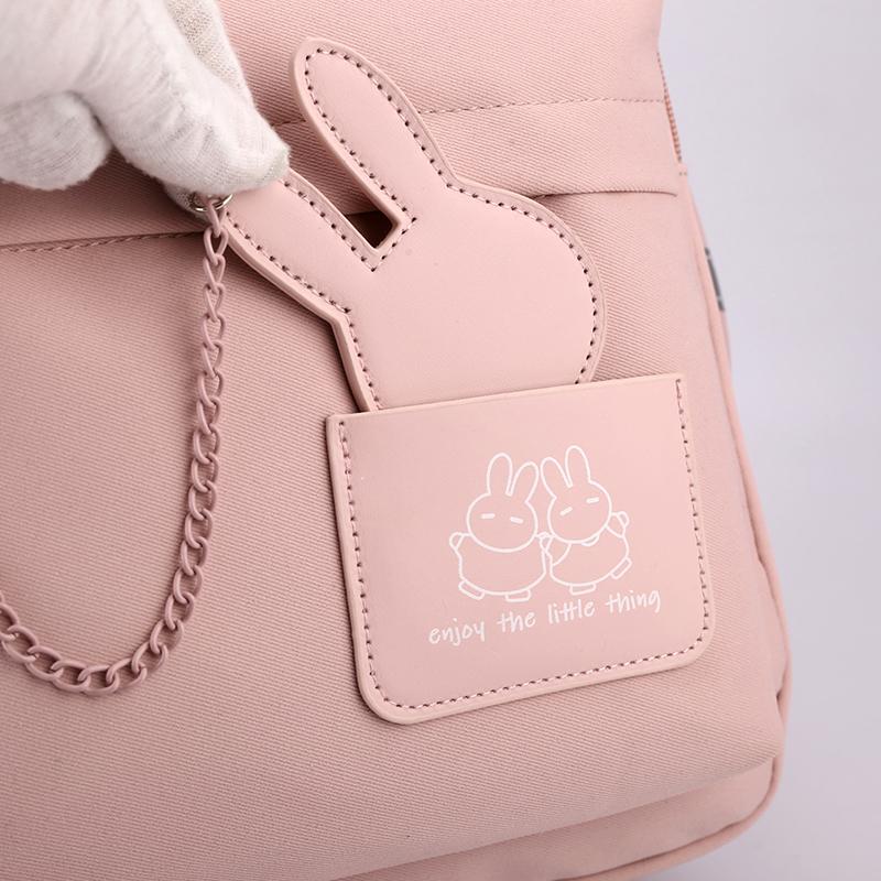 Студенческая школьная сумка, однотонный рюкзак для девочек, большой емкости