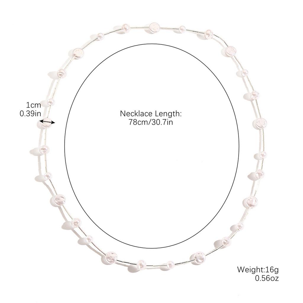 Simple Long Crystal New Chinese Style Sweater Chain Long Necklace Women's Autumn and Winter