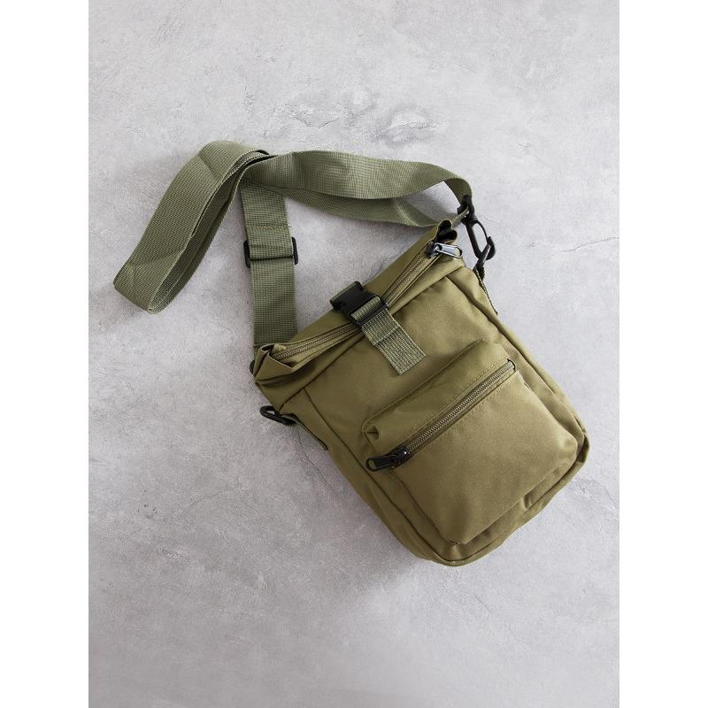 Мужская холщовая маленькая сумка-портфель, простая ветровая сумка для мобильного телефона, повседневная трендовая корейская версия небольшой квадратной сумки с женской сумкой через плечо