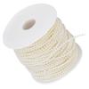 Faux Pearl Bead Garland String Round DIY Decoration Craft Clothing Accessories 3mm 50Meter RollBeige