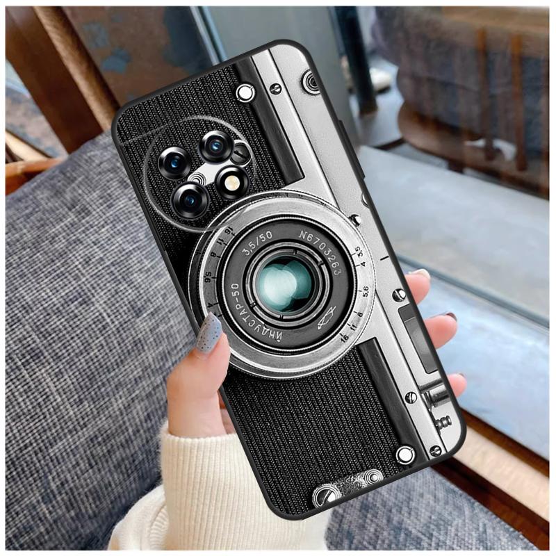 Retro Camera Vintage Case For OnePlus 13 15 13R 13T 12 12R 11 9 10 Pro 10T 8T Nord 5 CE 2 3 4 Lite N20 N30 Coque